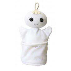 Szelektív baba, fehér (fehér üveg)-kesztyűbáb felnőtt kézre