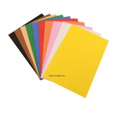 Dekorgumi lapok 10 db-os készlet, vegyes színekben, A4-es