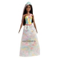 Barbie Dreamtopia hercegnő-barna hajú, barna bőrű