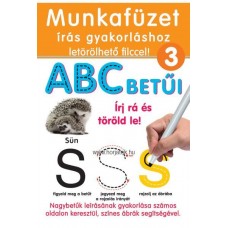 Munkafüzet írás gyakorláshoz letörölhető filccel - ABC betűi