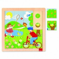 Tavasz - Részletfigyelő puzzle - GOULA - 24 hó+