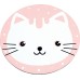 Puhasarok - Rózsaszín-fehér cica tipegőmatrac 6 hó+