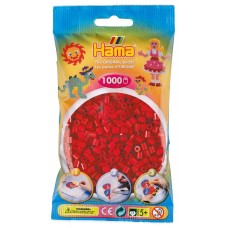 Hama MIDI gyöngy - piros 1000 db-os