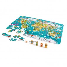 Hape A világ körül puzzle és társasjáték