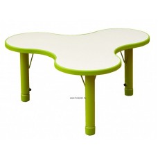 Asztal, puzzle,állítható magasságú,zöld