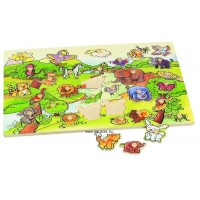 Óriás fogantyús puzzle - Farm