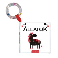 Kontrasztos babakönyv - Állatok - textilkönyv