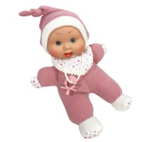 Gyömi baba, rózsaszín ruhában, 26 cm - NINES