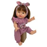 Lány baba - hosszú hajú, fürdethető 37 cm - NINES