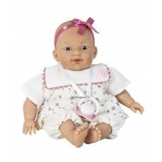 Csecsemő baba,fehér ruhában 26 cm