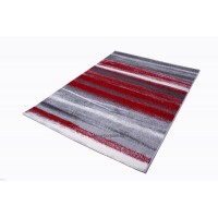Piros csíkos szőnyeg 160x230 cm