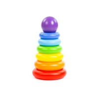 Montessori gyűrűtorony, 8 darabos 12 hó+