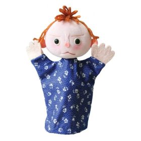 Érzelmek baba, dühös - kesztyűbáb felnőtt kézre