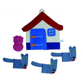 Ujjbábkészlet - Kismalac és a farkasok