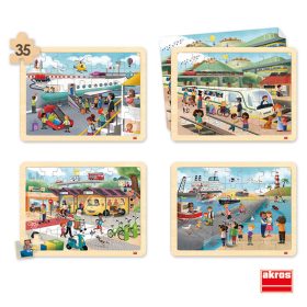 Puzzle szett - közlekedés