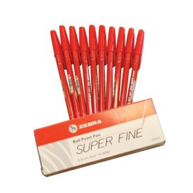 Golyóstoll, piros, kupakos, 10 db-os