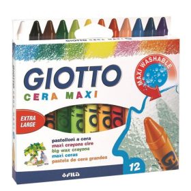 Maxi zsírkréta, 12 db-os, vastag, kerek