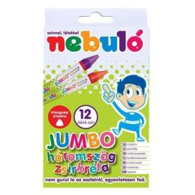 Jumbo Háromszögletű Zsírkréta, 12 db-os