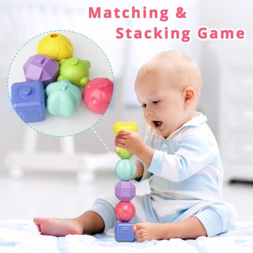 Készségfejlesztő kocka formabedobóval - 6 az 1-ben,  12 hó+