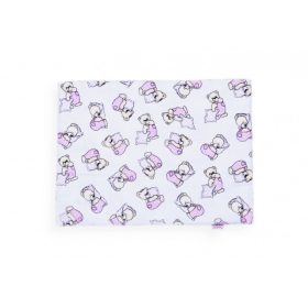 Tetra kifogó, 90×140 cm, rózsaszín macis fürdőlepedő