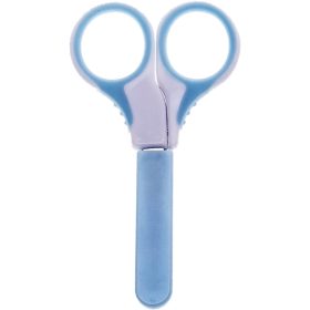   Biztonsági körömvágó babaolló védő kupakkal, kék 0 hó+