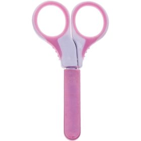   Biztonsági körömvágó babaolló védő kupakkal, rózsaszín 0 hó+