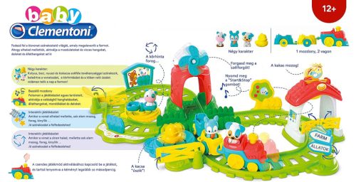 Clemmy - Interaktív vonatpálya 12 hó+