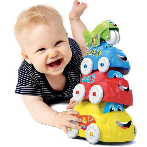 Clemmy - Egymásba rakható kisautók 10 hó+