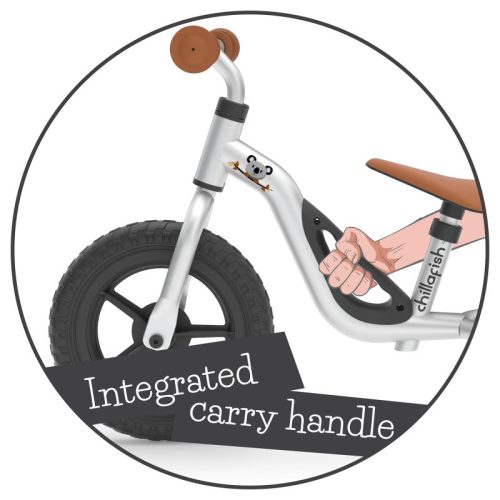 Tanulóbicikli, ezüst-barna 18 hó+