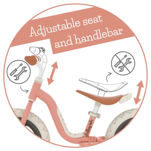 Tanulóbicikli, 12-es kerékkel - lazacszín 24 hó+