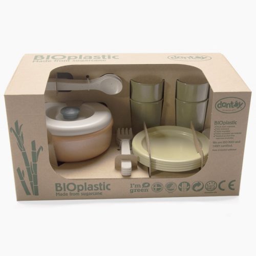 Dantoy BIOműanyag étkészlet - cukornádból 24 hó+