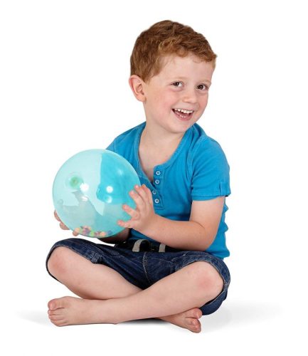 Csörgő-zörgő szivárványlabda 12 hó+