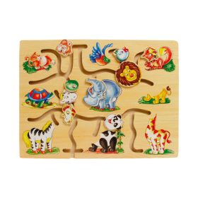 Hol a feje?- Fa állatos útvesztő 24 hó+