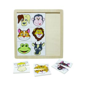 Állatos puzzle-feje másik fele 24 hó+
