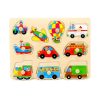 Fa fogantyús puzzle - Járművek 12 hó+