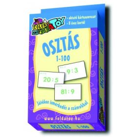 Kártya - osztás 1-100, 50 db - 2 oldalas