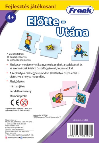 Előtte-Utána - párosító játék