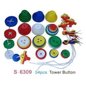 Fűzhető gombtorony ,27 db