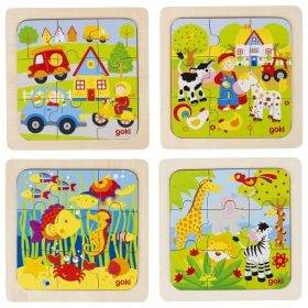 Vidám Puzzle Készlet Kicsiknek 24 hó+