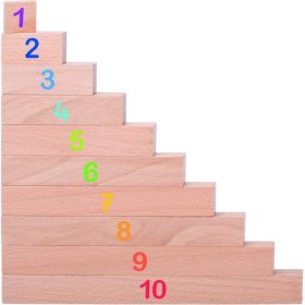   Fa számolórúd készlet - számok, számképek, színek és méretek