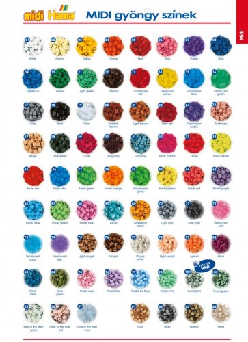 Hama MIDI gyöngy - petrolkék 1000 db-os - 20783