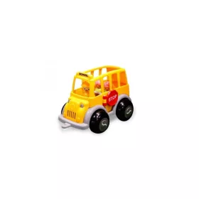   Iskolabusz vezetővel és két utassal - Vikingtoys - 12 hó+