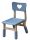 Színes Szék, szívecskés, állítható magasságú, kék