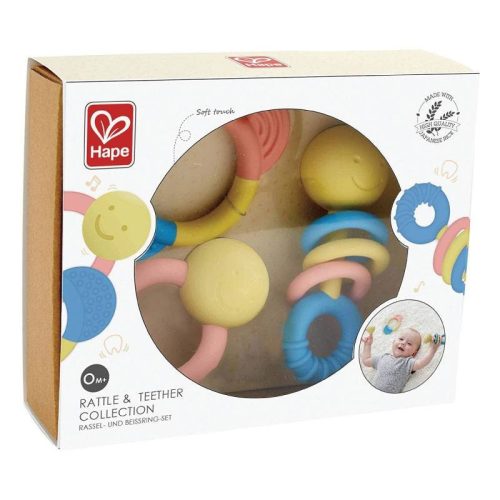Hape Csörgő- és rágókakészlet - 0 hó+