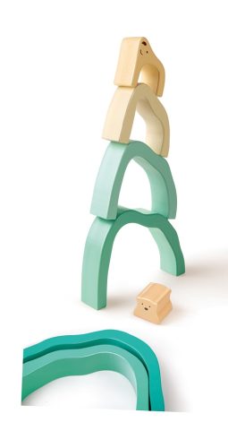 Hape Jegesmedve piramis - Montessori építő 24 hó+