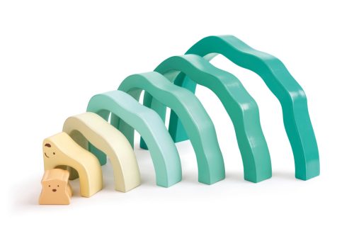 Hape Jegesmedve piramis - Montessori építő 24 hó+