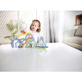 Hape természet piramis építő 24 hó+