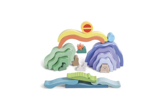 Hape természet piramis építő 24 hó+