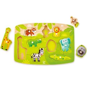 Hape Fogantyús puzzle - vadállatok 24 hó+