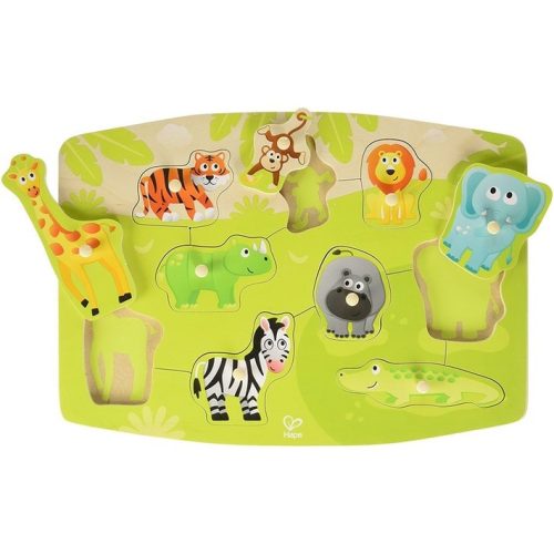 Hape Fogantyús puzzle - vadállatok 24 hó+